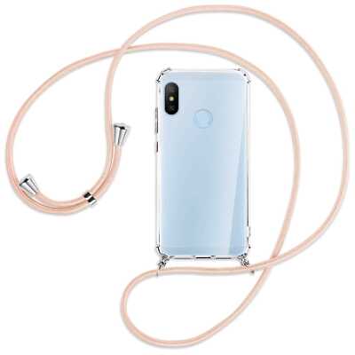 Handykette (S) für Xiaomi Mi A2 Lite (5.84'') Umhängehülle mit Band Case Cover