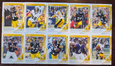 2024 Donruss Pittsburgh Steelers NFL Veterans Set (10) TJ Watt Najee Russel Wils