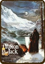 1978 YUKON JACK & ROBERT SERVICE POEM Vintage-Look DECORATIVE REPLICA METAL SIGN