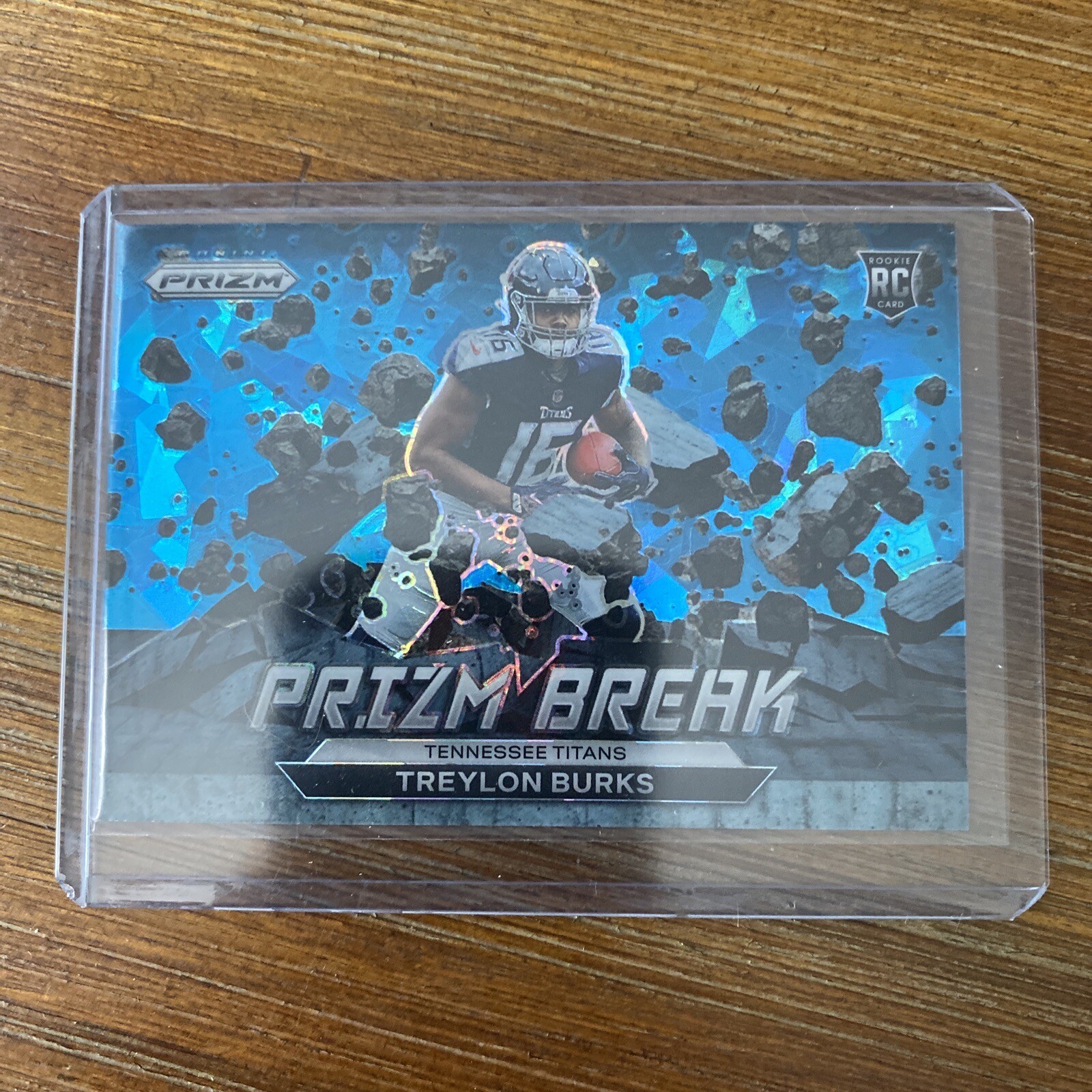 2022 Prizm Treylon Burks RC Prizm Break Blue Cracked  Ice /99