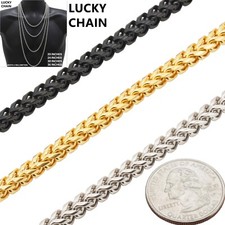 8.5''-36''316L STAINLESS STEEL SMOOTH FRANCO BOX CHAIN NECKLACE BRACELET 5MM K22
