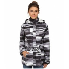 Women's Merrell Gamma Mid Length Jacket Black/grey Color Size M -bnwt