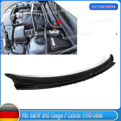 Für BMW E46 2D Coupe/Cabrio Scheibenwischer Windlauf Spritzschutz Kühlergrill