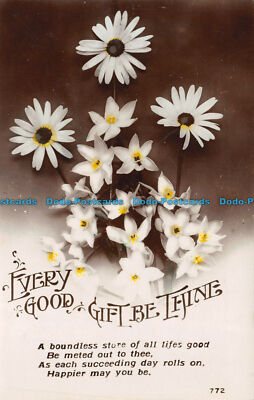 R127147 Grüße. Jedes gute Geschenk sei dein. Blumen. Regent. RP