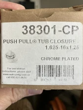 Watco 38301-CP Bathtub Drain chrome.