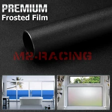 4"x8" Sample Black Frosted Film Glass Bathroom Window Security Privacy Sticker