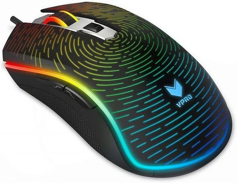 Rapoo V25S Wired Gaming Mouse USB Optical 7000 DPI Backlight Multi Colour LED - Image 4 of 4