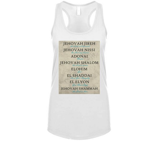 Jehovah Names & Meanings Tan T Shirt - Picture 3 of 4