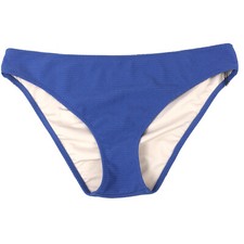 Shade & Shore Women's XL Blue Hipster Bikini Swim Bottoms Textured New 
