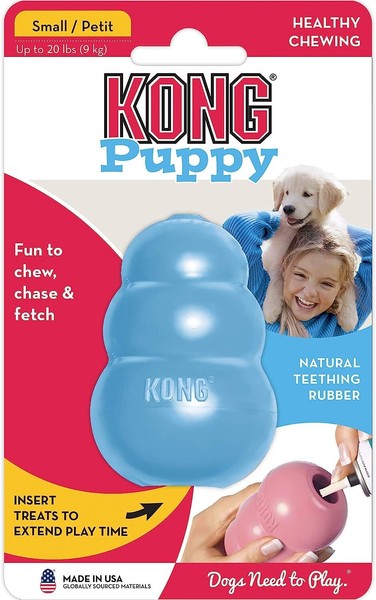 Kong Juguete Puppy textura goma resistente para cachorros S largo 16 cm