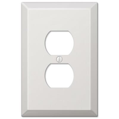 Electrical Switchplate Outlet Cover White Single Toggle, GFI or Duplex Oversized
