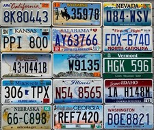 LOTTO 15 TARGHE ORIGINALI di 15 STATI USA Americane OFFERTA solo 9,95 euro/targa