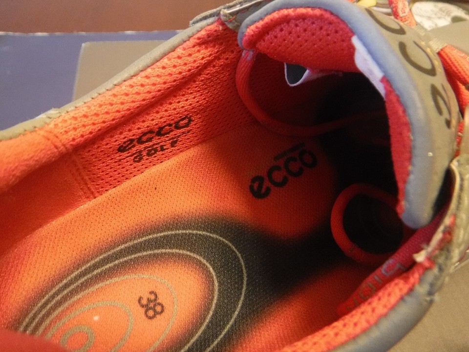 Ecco Golf Shoes womens 38 7 7 1/2 Yak Leather Biom Hybrid 2 Gray soft