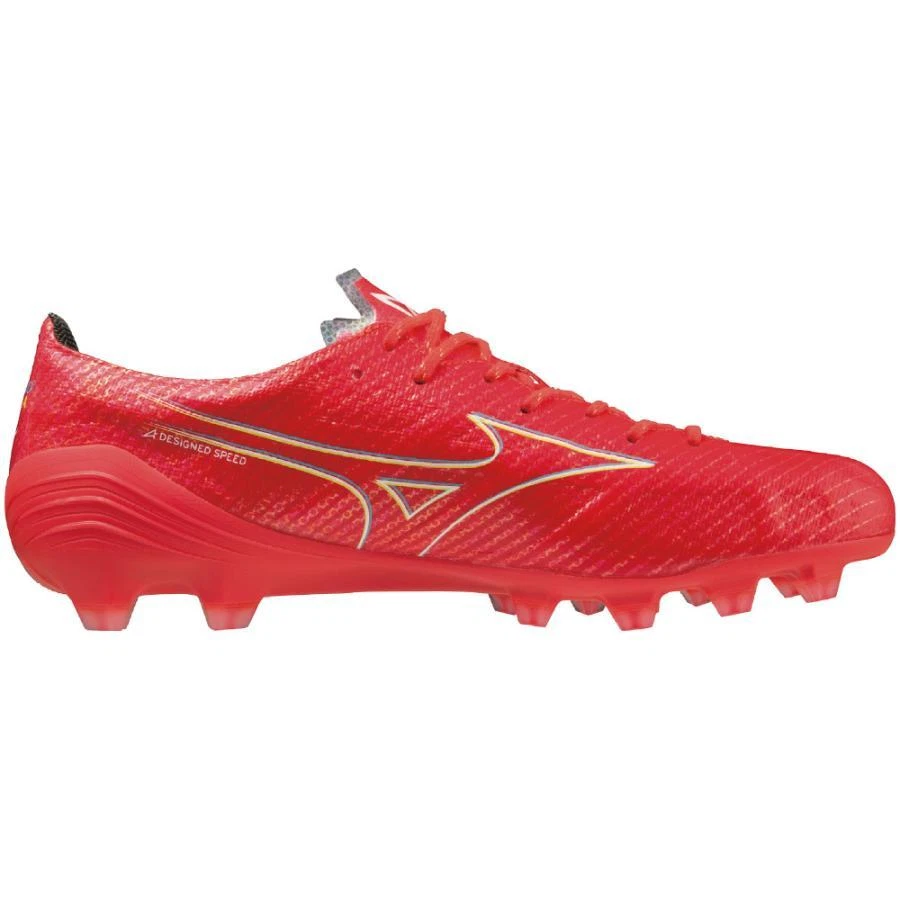 Mizuno Alpha JAPAN Red Coral Soccer Cleats P1GA2360 64 US7 11H w Box New