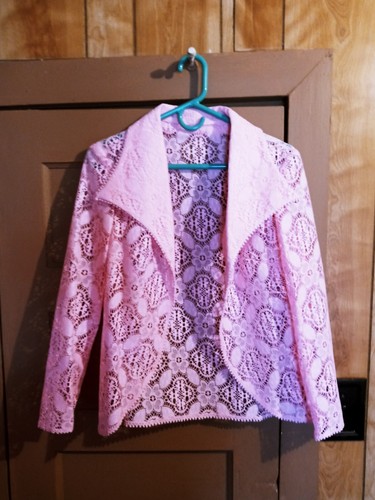 Vintage 70's Pink Maxi Long Prom Dress with Jacket Polyester - Picture 7 of 13