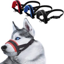 Adjustable Anti-biting Dog Muzzle Safe Collar Muzzle Pet Traction Halter Leash