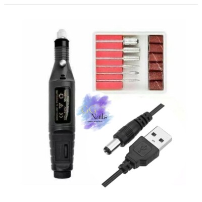 Electric DRILL NAIL File Acrylic   Manicure Pedicure Portable Machine Kit