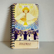 Pocket Size Tarot Sketchbook Junk Journal Notebook 30 Pages Judgement Handmade