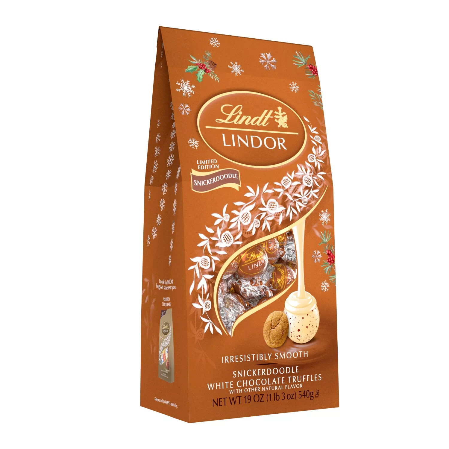 Lindt Lindor Snickerdoodle White Chocolate Truffles 19 oz for sale