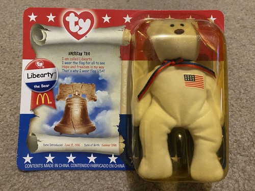 TY Beanie Babies American Trio 1996 Set of all 3  Excellent! -B2 - Picture 3 of 11