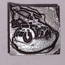 Drum Roller Image That Would Be Used For Asphalt Letterpress Block Vintage