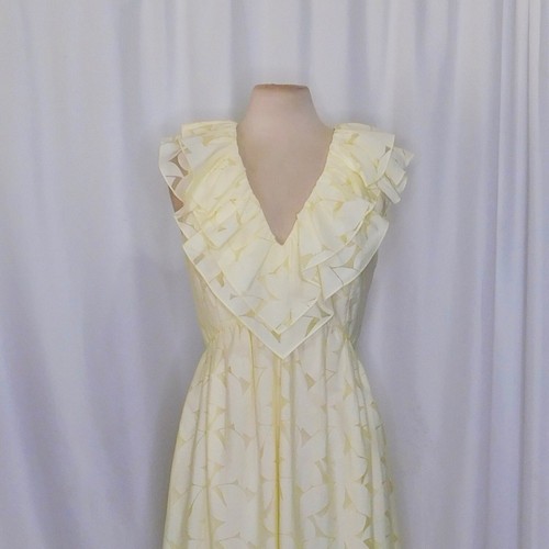 NWT!! LILLY PULITZER Ritamarie Ruffle Maxi Dress Pastel Finch Yellow Floral 12 - Picture 3 of 16