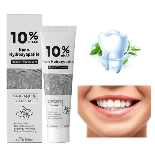 10% nHAP Nano Hydroxylapatit Zahnpasta Zahnaufhellung Zahnschmelzreparatur 120g