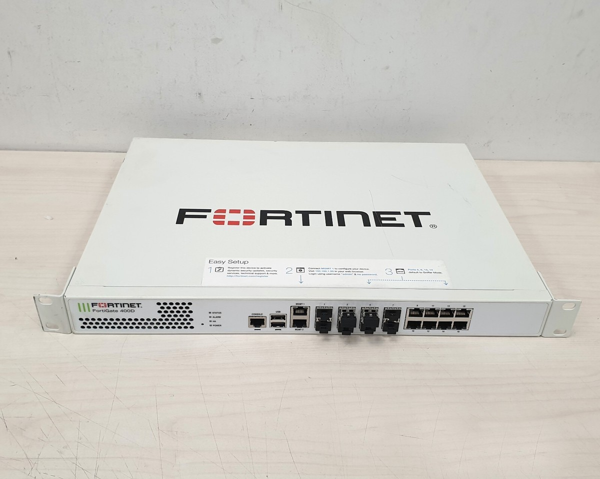 Fortinet Fortigate 400D FG-400D Firewall Services Gateway Network