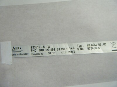  Einbauherd AEG E33512-5-M Temperaturbegrenzer 330208105