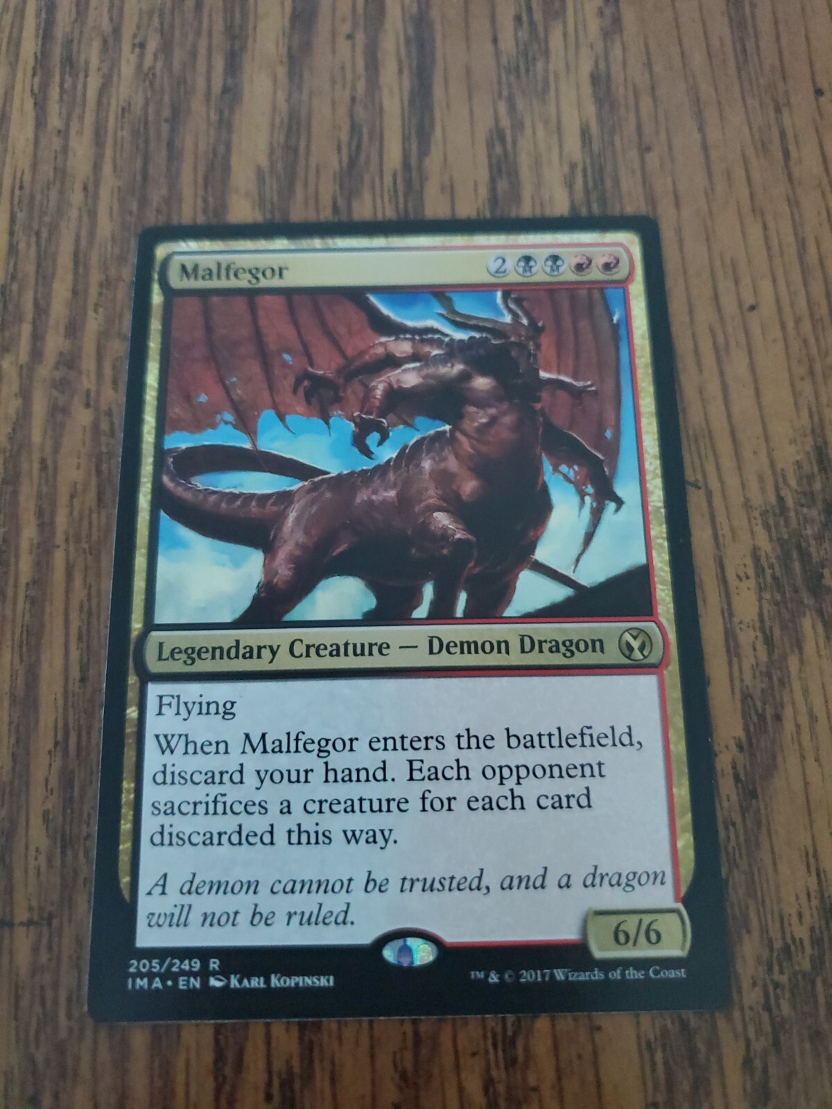 1x Malfegor Iconic Masters LP MTG Magic the Gathering x1 eBay