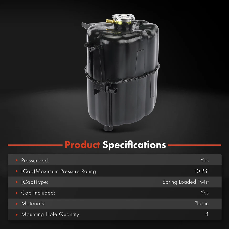 1x Depósito de refrigerante de motor con tapa para International Harvester 7600 03-07 7700 Foto 2 de 4
