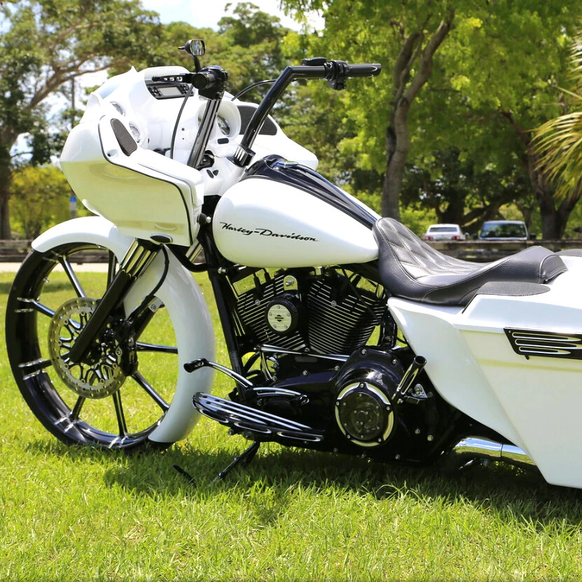 Edge cut Floorboards pegs for Harley Dyna Fatbob street glide flhx road glide - Изображение 3 из 4