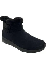 Skechers On-the-GO City Water Repellent Suede Boots Winter Gleam Black