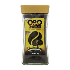Oro 24 Kilates Café Microesferas Instant Coffee w/Microspheres 75g each