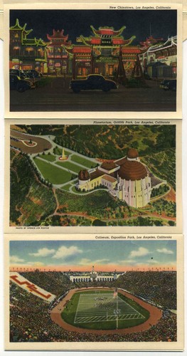 Vintage 1940 Fold-Out Postcard View Book LOS ANGELES, CALIFORNIA - Picture 5 of 6