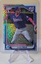 Angel Feliz 2024 Bowman Chrome #BCP-198 Mojo Refractor 1st Bowman Nationals