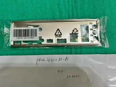 ASUS IO SHIELD for ASUS  PRIME B360MA , PRIME B365MA , PRIME B250M-A , ORIGINAL