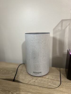 Amazon Echo (2nd Generation) Smart Assistant - Heather Fabric
