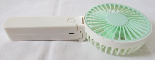 2x - Ventiladores de mano plegables Ventilador recargable USB con 3 velocidades Escritorio Viaje - Imagen 9 de 11