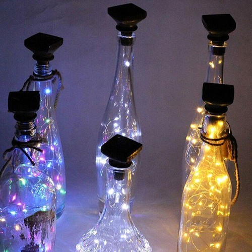 Solar Wine Bottle Lights, Waterproof Cork Shaped Lights Q4D7 R0T1 GX Ligh A6Z1 - Picture 9 of 17