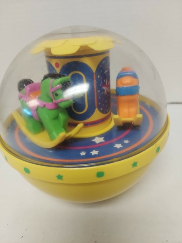 Vintage Musical Fisher Price Roly Poly Chime Ball Rocking Horse - Picture 5 of 10