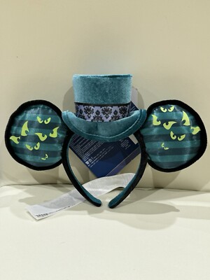 Disney Mickey Mouse Haunted Mansion Ohren Brandneu mit Etikett Hauptattraktion 10/12 Erwachsene