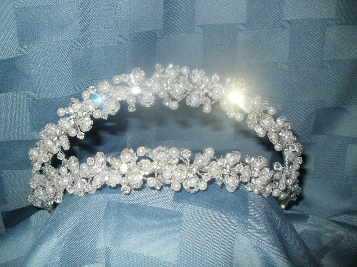 Brand New Crystal Crown Zina halo crystal crown light pink | Luxury & Fast Shipping main image 4