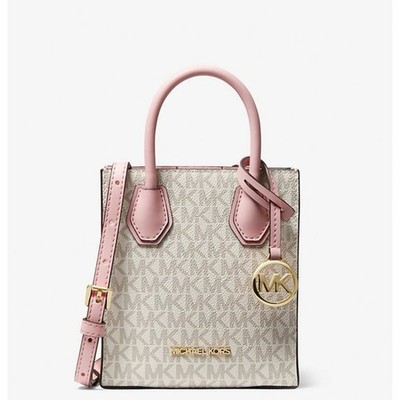 MICHAEL KORS Mercer Extra-Small Logo and Leather Crossbody Bag NWT