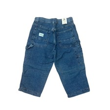 Y2K Lee Riveted Jorts DEADSTOCK Long Denim Shorts Sz 30x19 Carpenter Baggy
