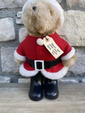 Vintage Paddington Bear Plush 13" Christmas Santa Claus Outfit With Boots