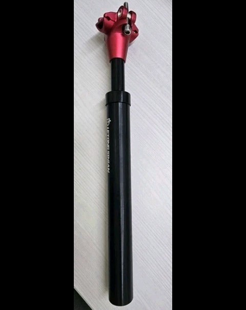 Letong Sinian Shock Absorbing Bicycle Seatpost 31.6mm x 350mm Black New 50mmTrav