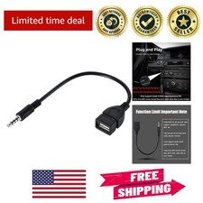Compact 3.5mm AUX to USB Adapter - Music Playback for Cars with Decode Function