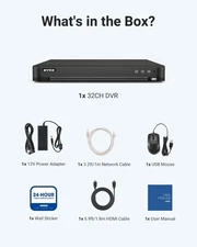 ANNKE 32CH 5in1 Security DVR 5MP Lite Video Recorder H.265+ Surveillance CCTV