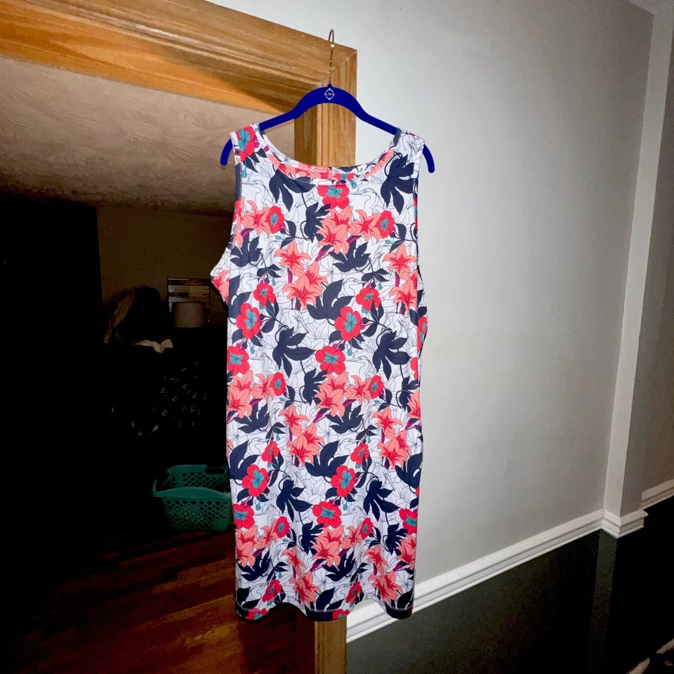 VESTIDO DE SOL Columbia Omni Freeze Advanced Cooling azul, rosa, elástico, sin mangas XXL Foto 4 de 4